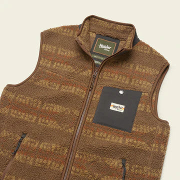 Howler Brothers Chisos Fleece Vest:  Mescal Stripe : Earth