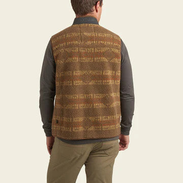 Howler Brothers Chisos Fleece Vest:  Mescal Stripe : Earth