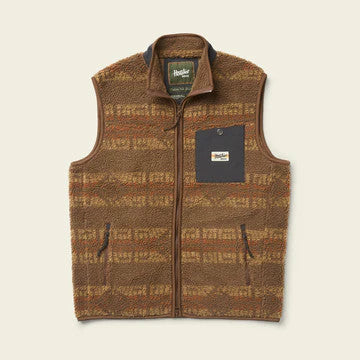 Howler Brothers Chisos Fleece Vest:  Mescal Stripe : Earth