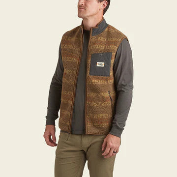 Howler Brothers Chisos Fleece Vest:  Mescal Stripe : Earth