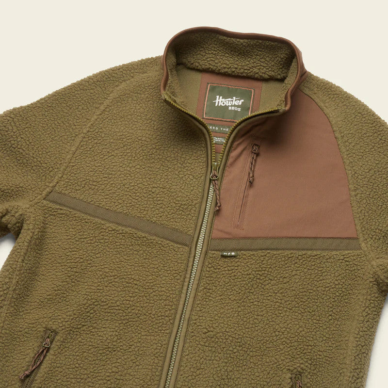 Howler Brothers Crozet Fleece Jacket: Olivetree