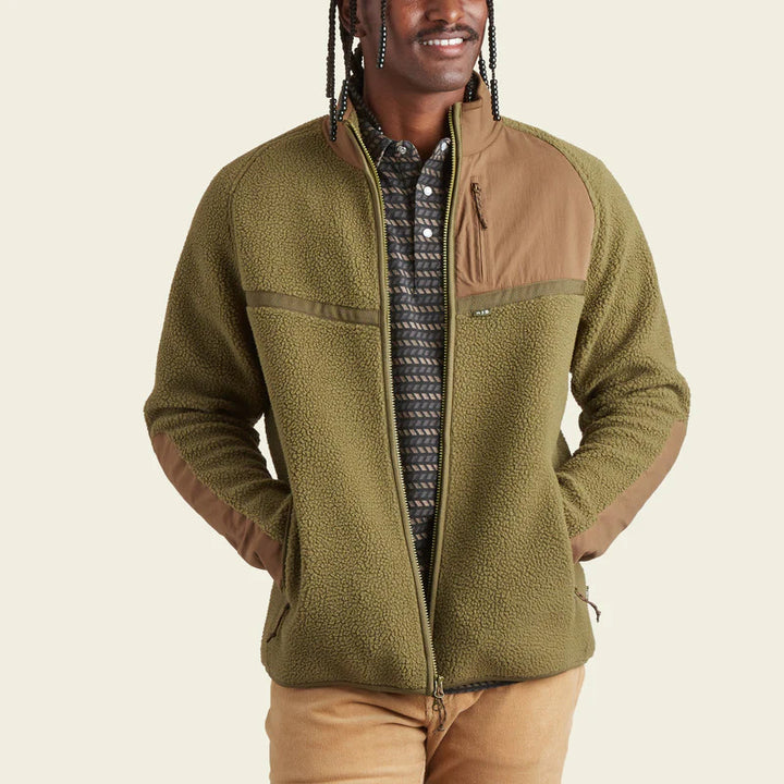 Howler Brothers Crozet Fleece Jacket: Olivetree