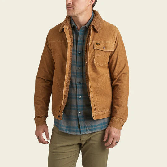 Howler Brothers Fuzzy Depot Jacket: Duck Brown Canvas