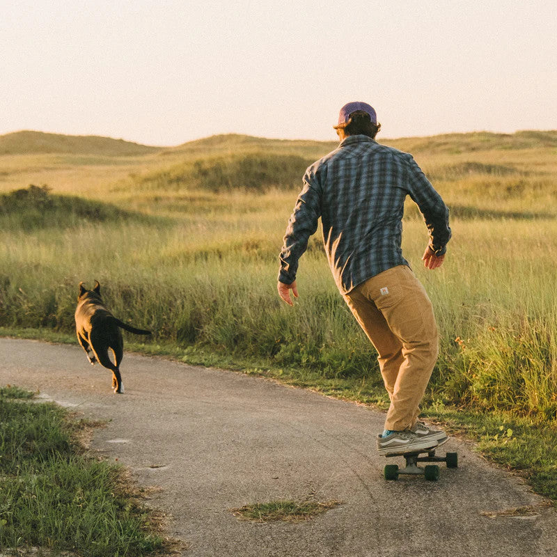 Howler Brothers Harker's Flannel: Barrett Plaid : Bluenote