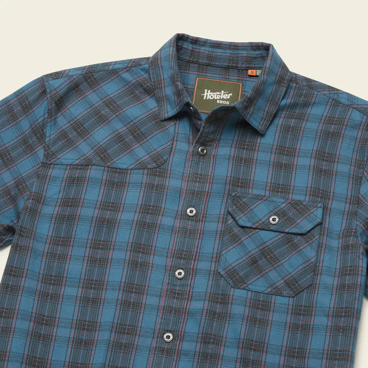 Howler Brothers Harker's Flannel: Barrett Plaid : Bluenote