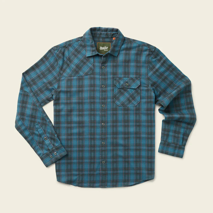 Howler Brothers Harker's Flannel: Barrett Plaid : Bluenote