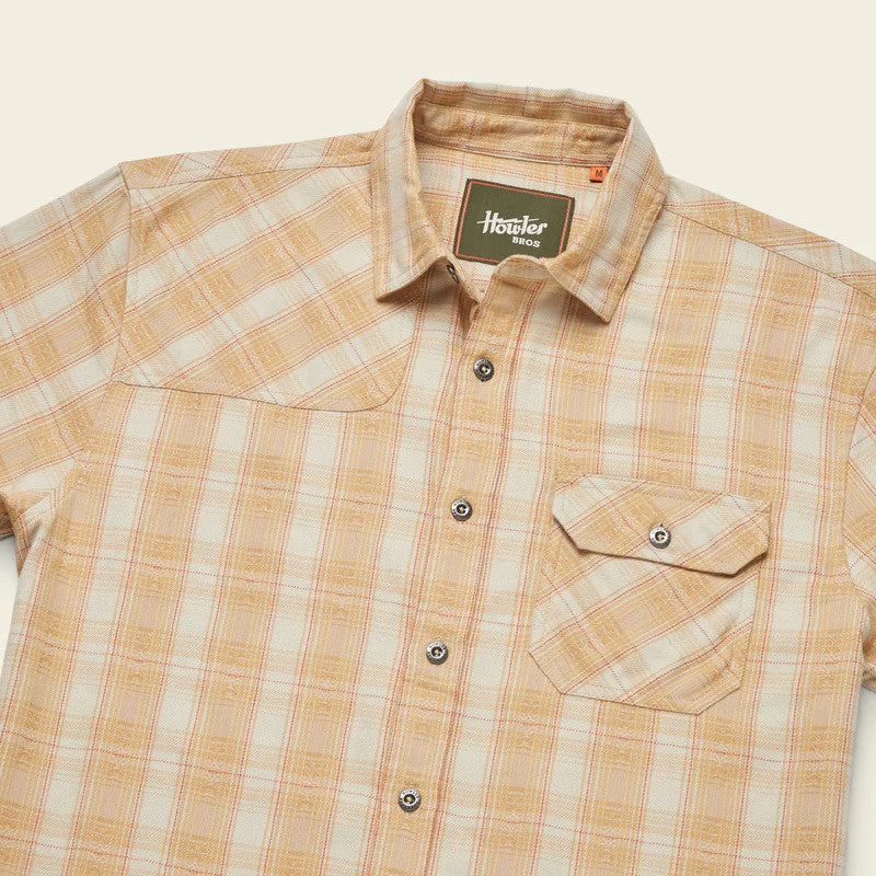 Howler Brothers Harker's Flannel: Barrett Plaid : Faded Sun