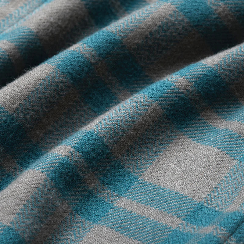 Howler Brothers Harker's Flannel:  Cohen Plaid : Dark Teal