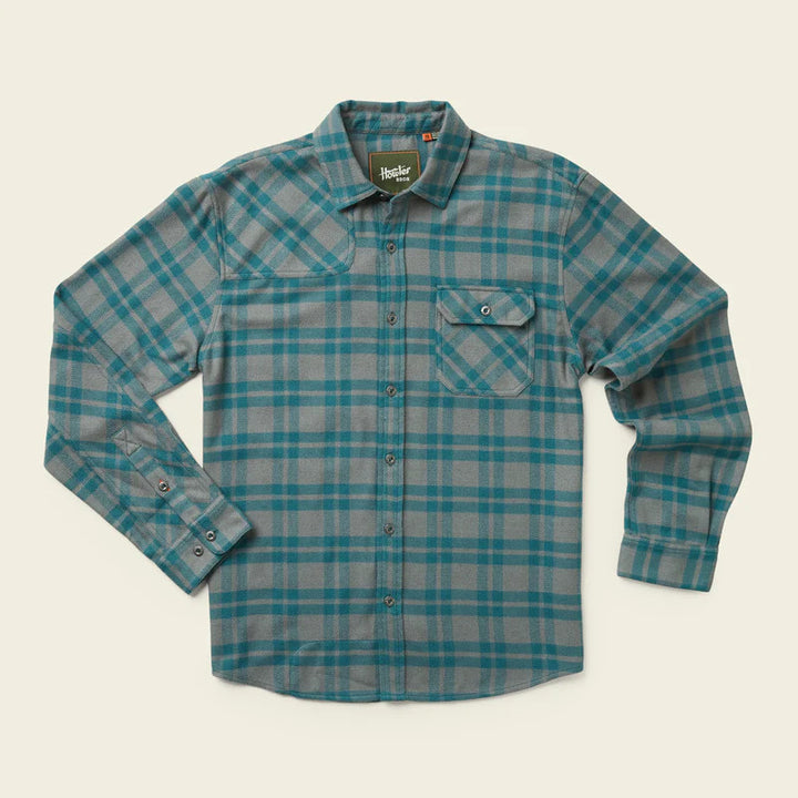 Howler Brothers Harker's Flannel:  Cohen Plaid : Dark Teal