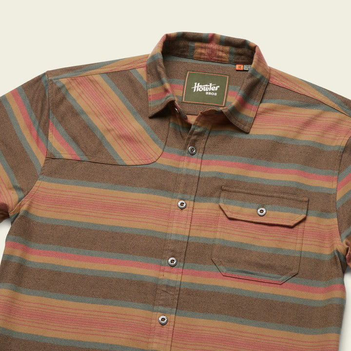 Howler Brothers Harker's Flannel:  Pathway Stripe : Sundown