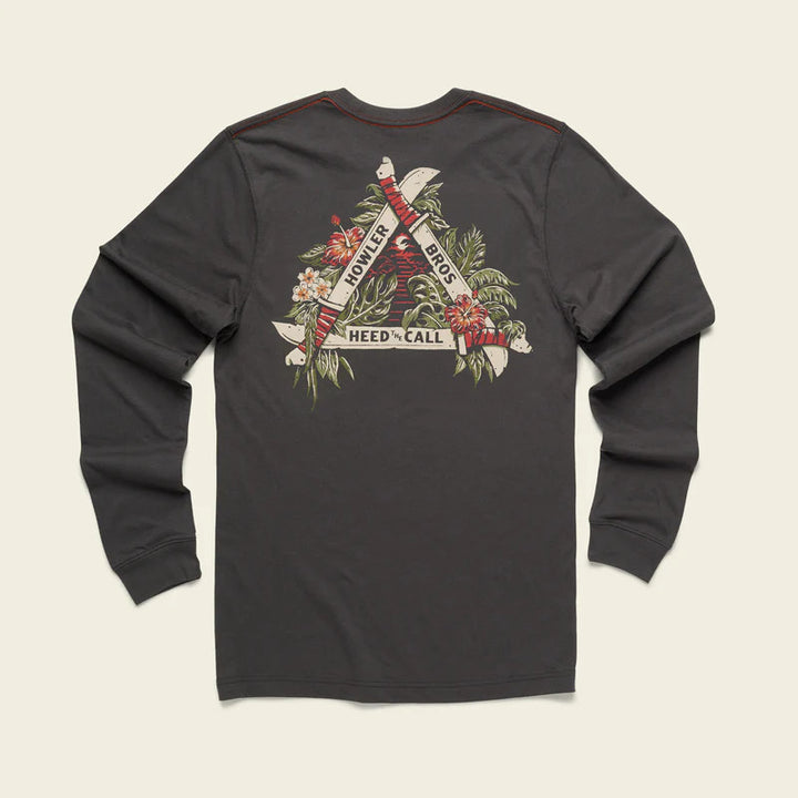 Howler Brothers Machetes Longsleeve T-Shirt: Antique Black