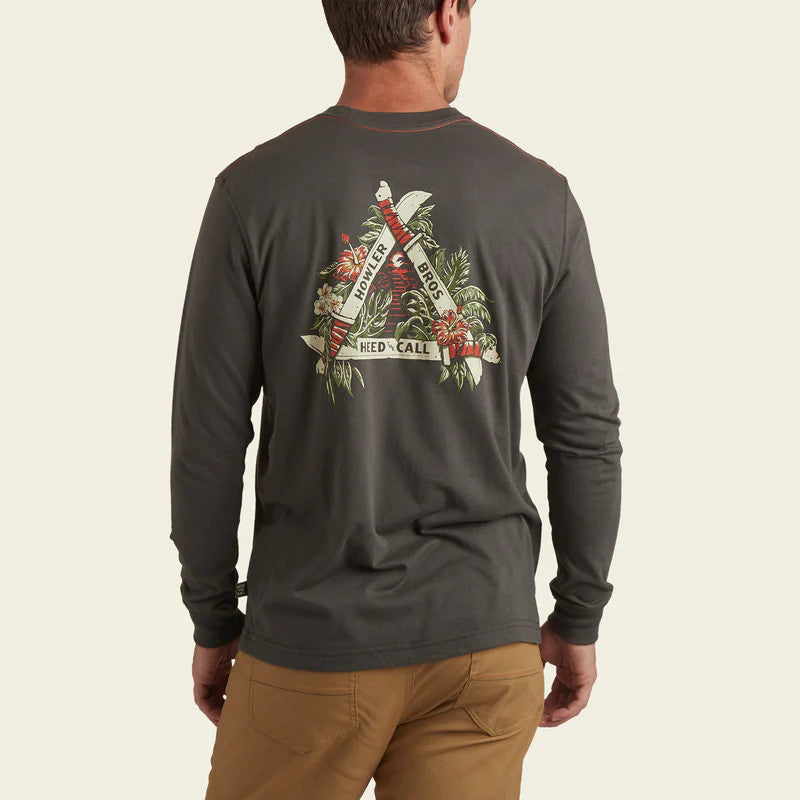 Howler Brothers Machetes Longsleeve T-Shirt: Antique Black