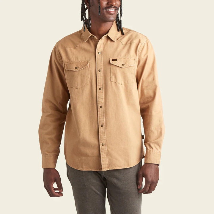 Howler Brothers Sawhorse Work Shirt: Fawn