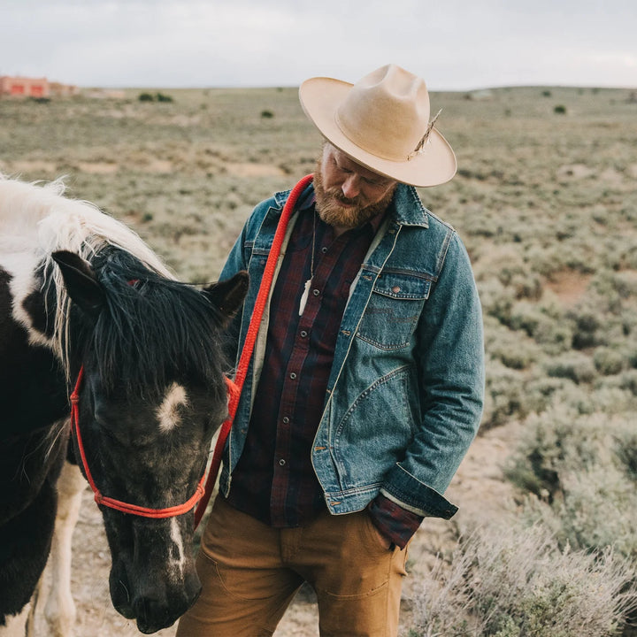 Howler Bros Denim Depot Jacket: Petty Mid Wash