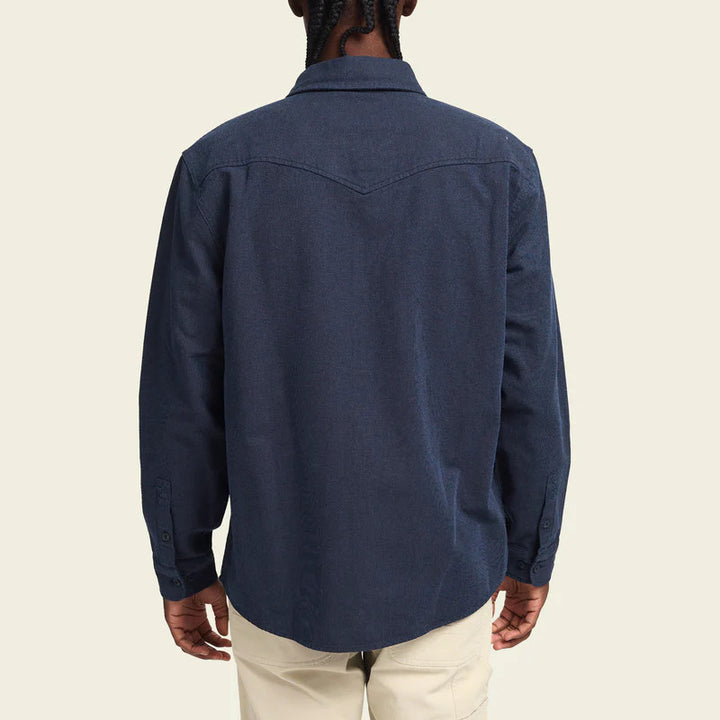 Howler Brothers Novato Shirt: Naval Blue