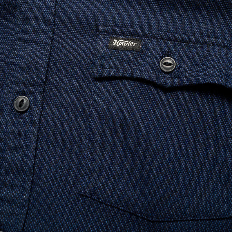 Howler Brothers Novato Shirt: Naval Blue