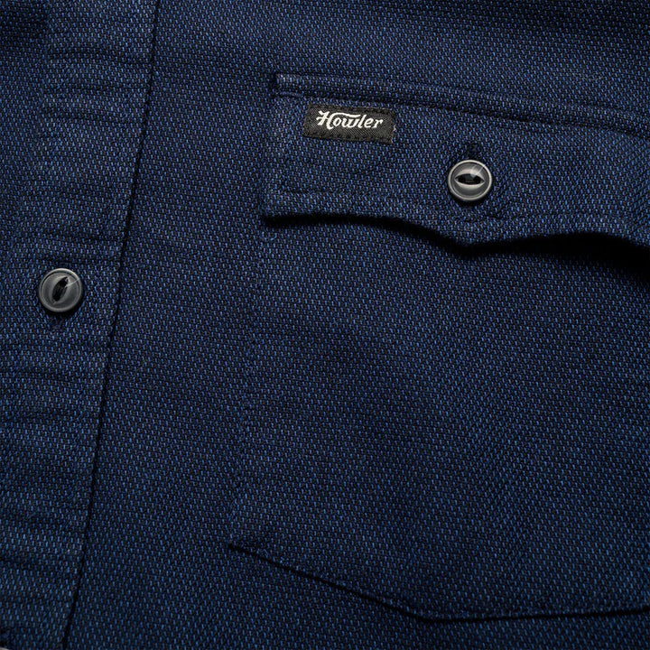 Howler Brothers Novato Shirt: Naval Blue