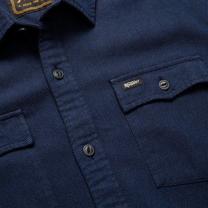 Howler Brothers Novato Shirt: Naval Blue