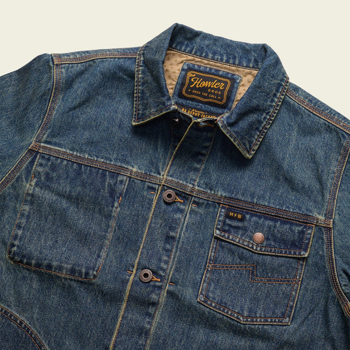 Howler Bros Denim Depot Jacket: Petty Mid Wash