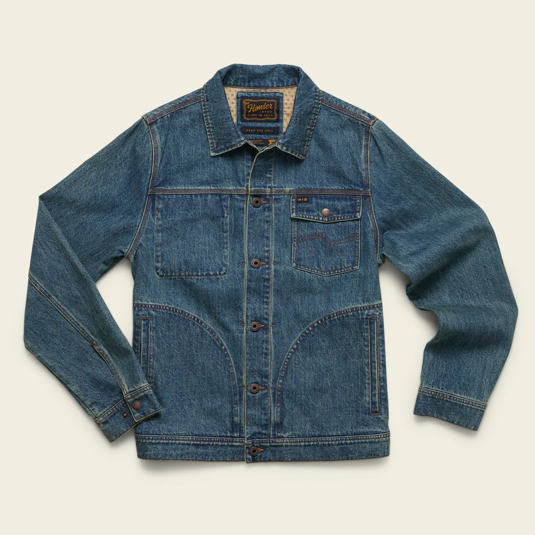 Howler Bros Denim Depot Jacket: Petty Mid Wash