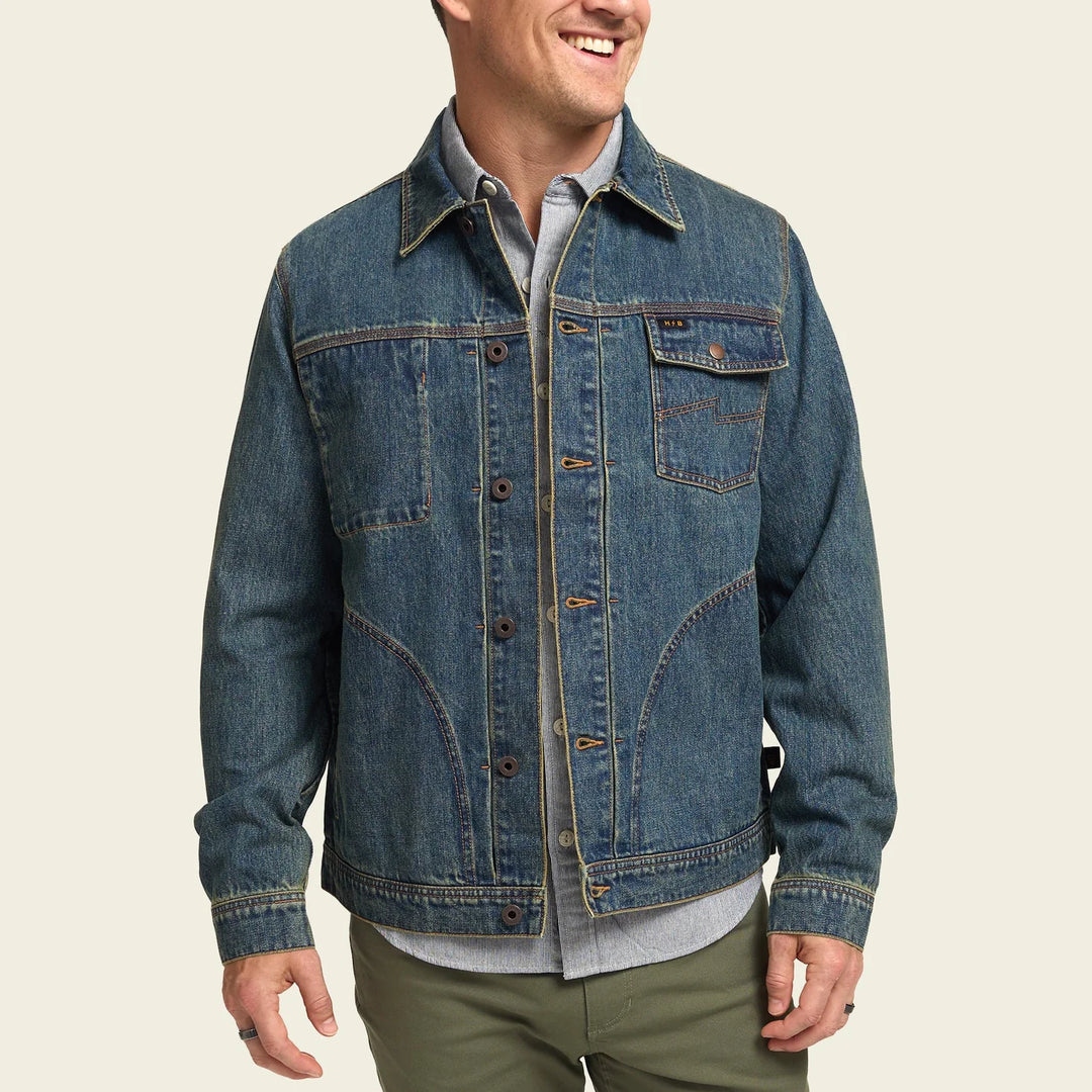 Howler Bros Denim Depot Jacket: Petty Mid Wash
