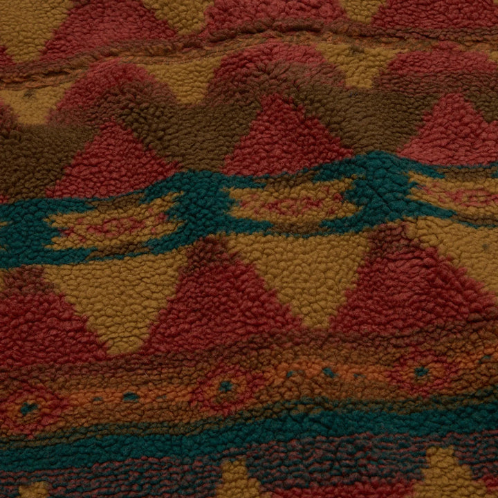 Howler Bros Allegheny Fleece Overshirt: Mitla Motifs - Brick