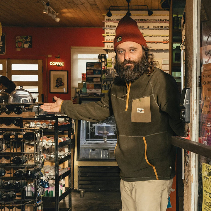 Howler Bros Free Range Fleece Pullover: Army