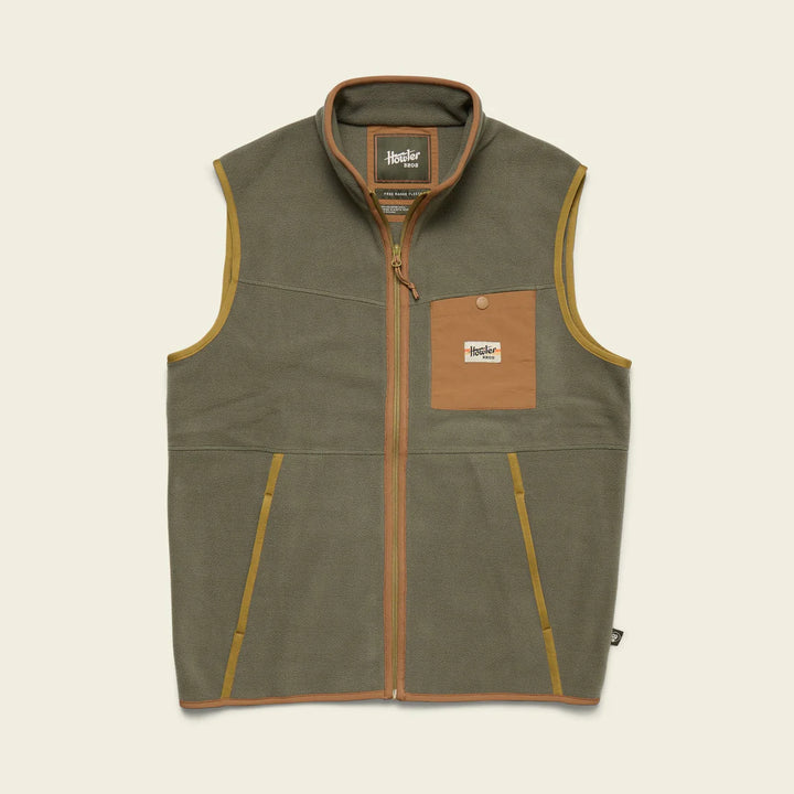 Howler Brothers Free Range Fleece Vest: Oregano