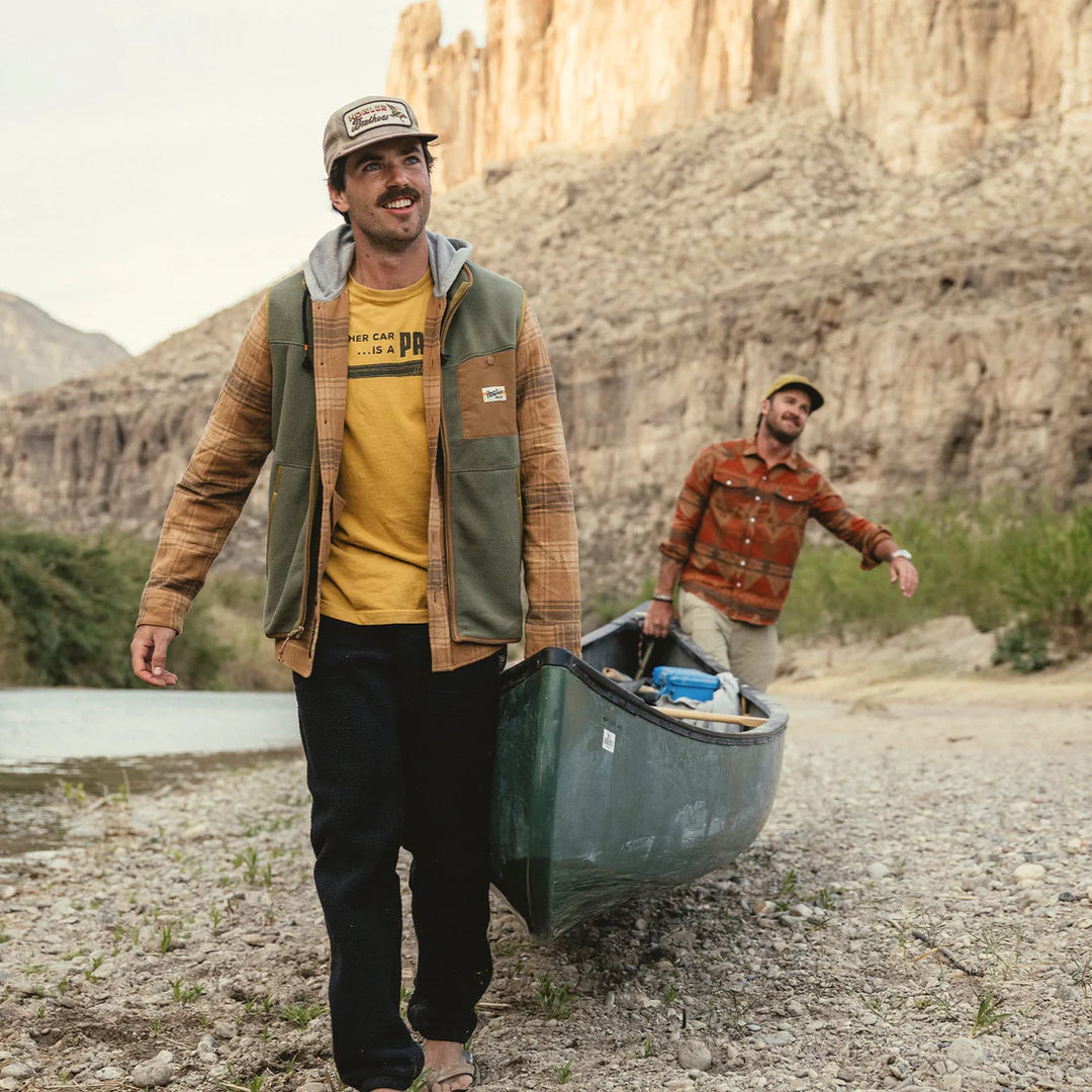 Howler Brothers Free Range Fleece Vest: Oregano