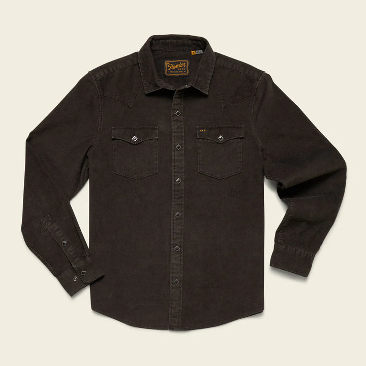 Howler Brothers Banning Corduroy Snapshirt: Antique Black