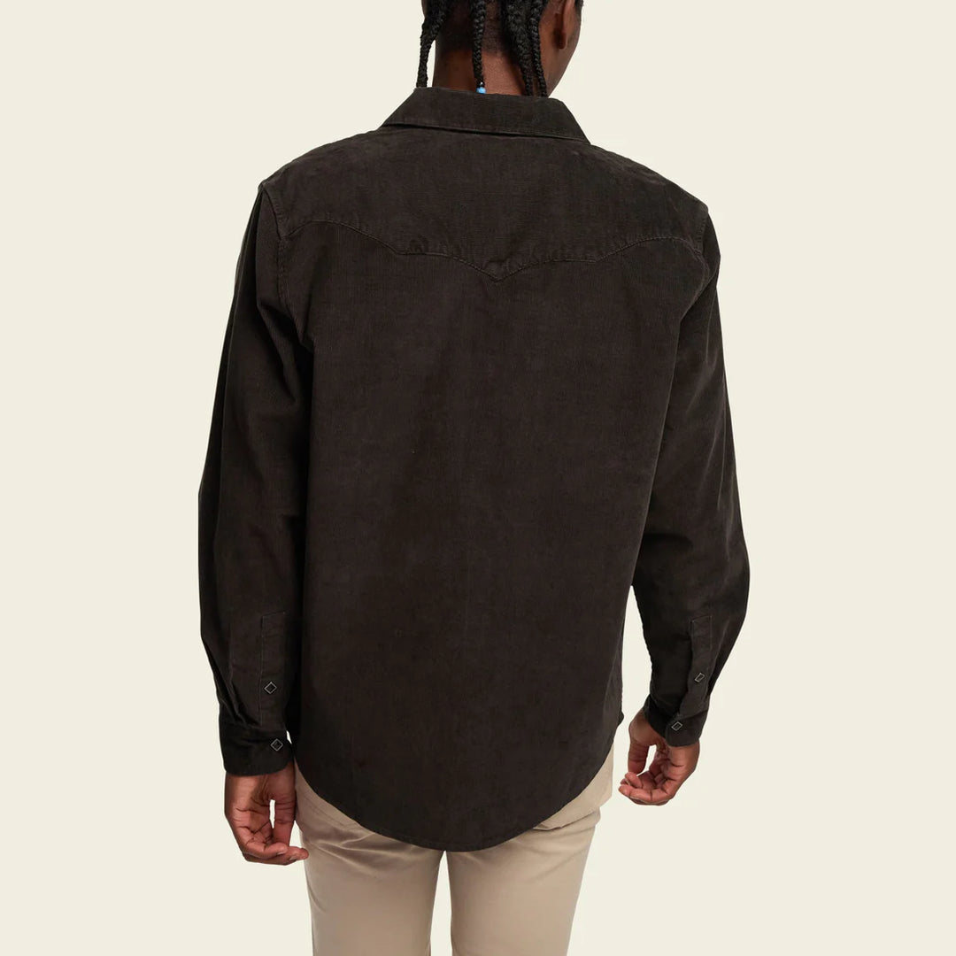 Howler Brothers Banning Corduroy Snapshirt: Antique Black