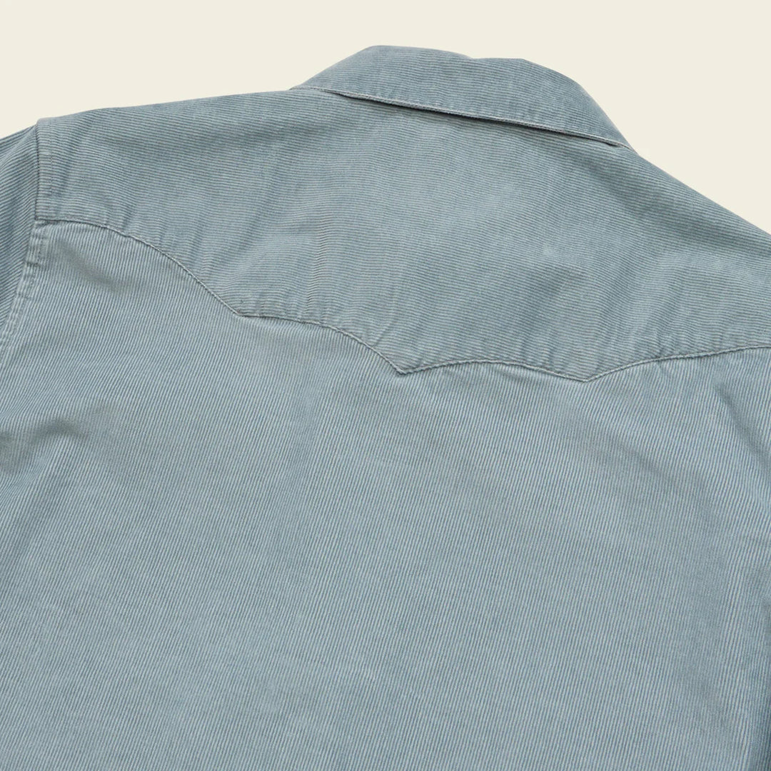 Howler Brothers Banning Corduroy Snapshirt: Iron Blue