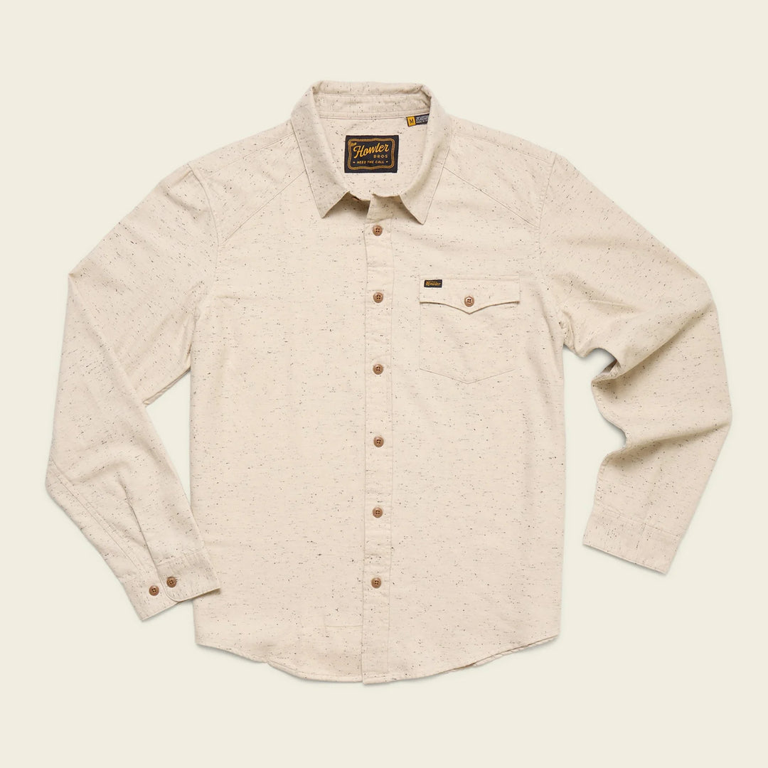 Howler Bros La Grange Lightweight Flannel: Speckled Sand