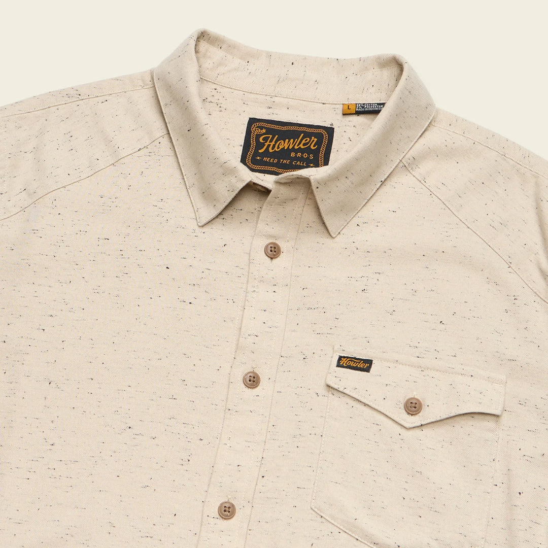 Howler Bros La Grange Lightweight Flannel: Speckled Sand