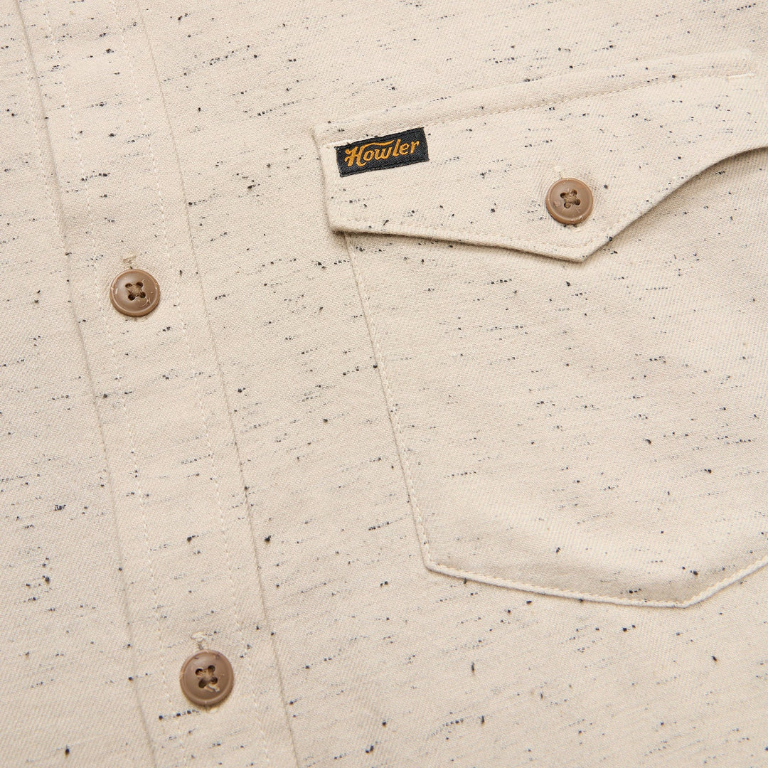 Howler Bros La Grange Lightweight Flannel: Speckled Sand