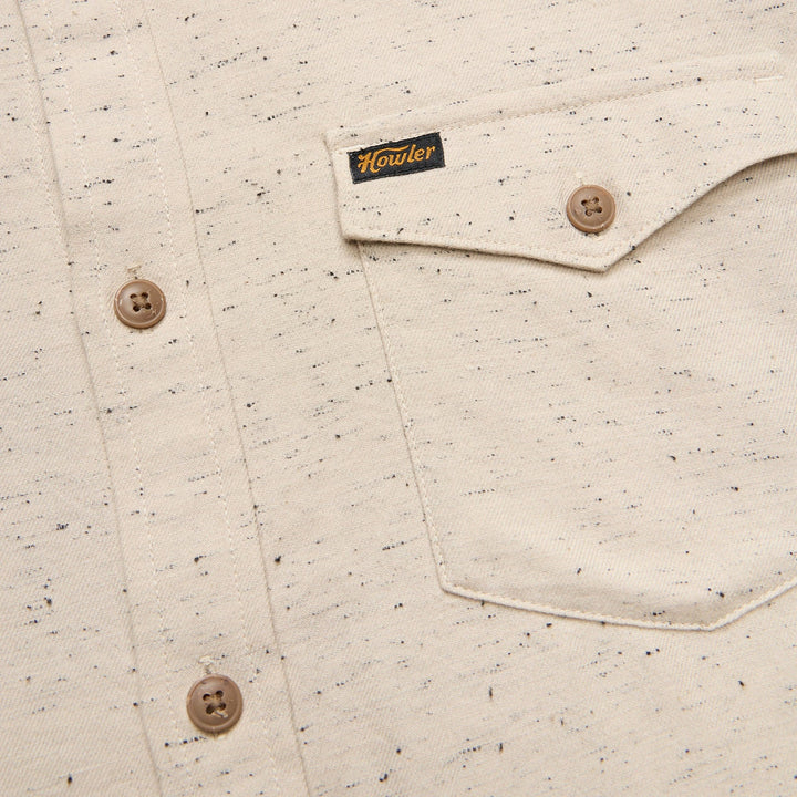 Howler Bros La Grange Lightweight Flannel: Speckled Sand