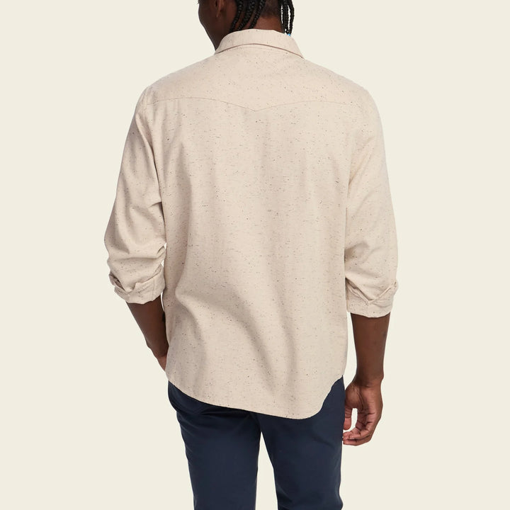 Howler Bros La Grange Lightweight Flannel: Speckled Sand