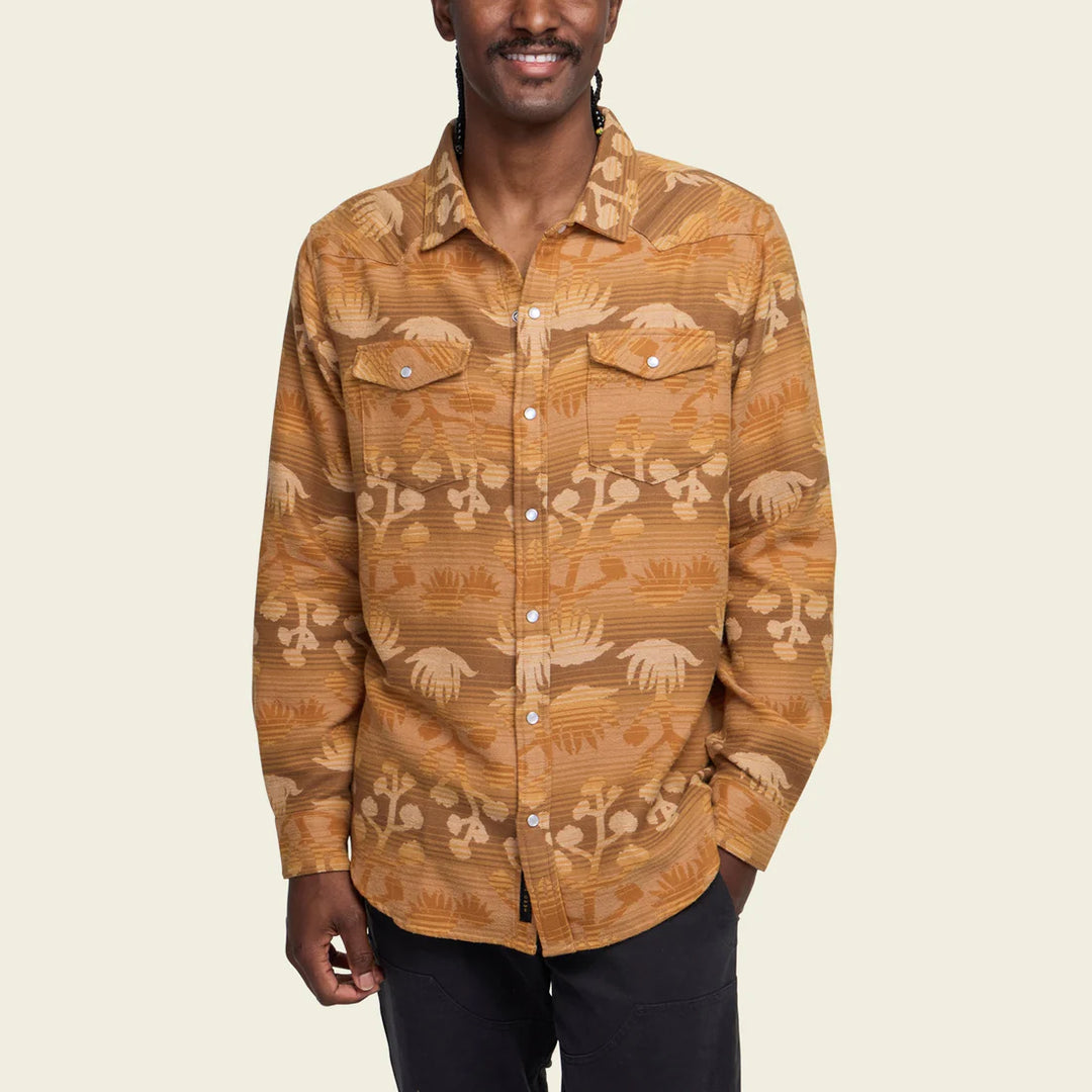 Howler Brothers Sheridan Flannel - Maguey Mirage: Camel