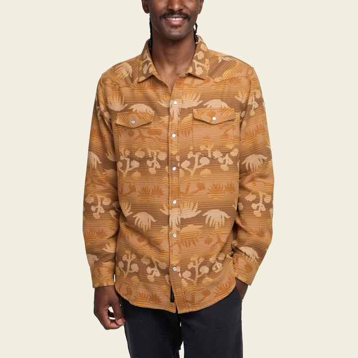 Howler Brothers Sheridan Flannel - Maguey Mirage: Camel