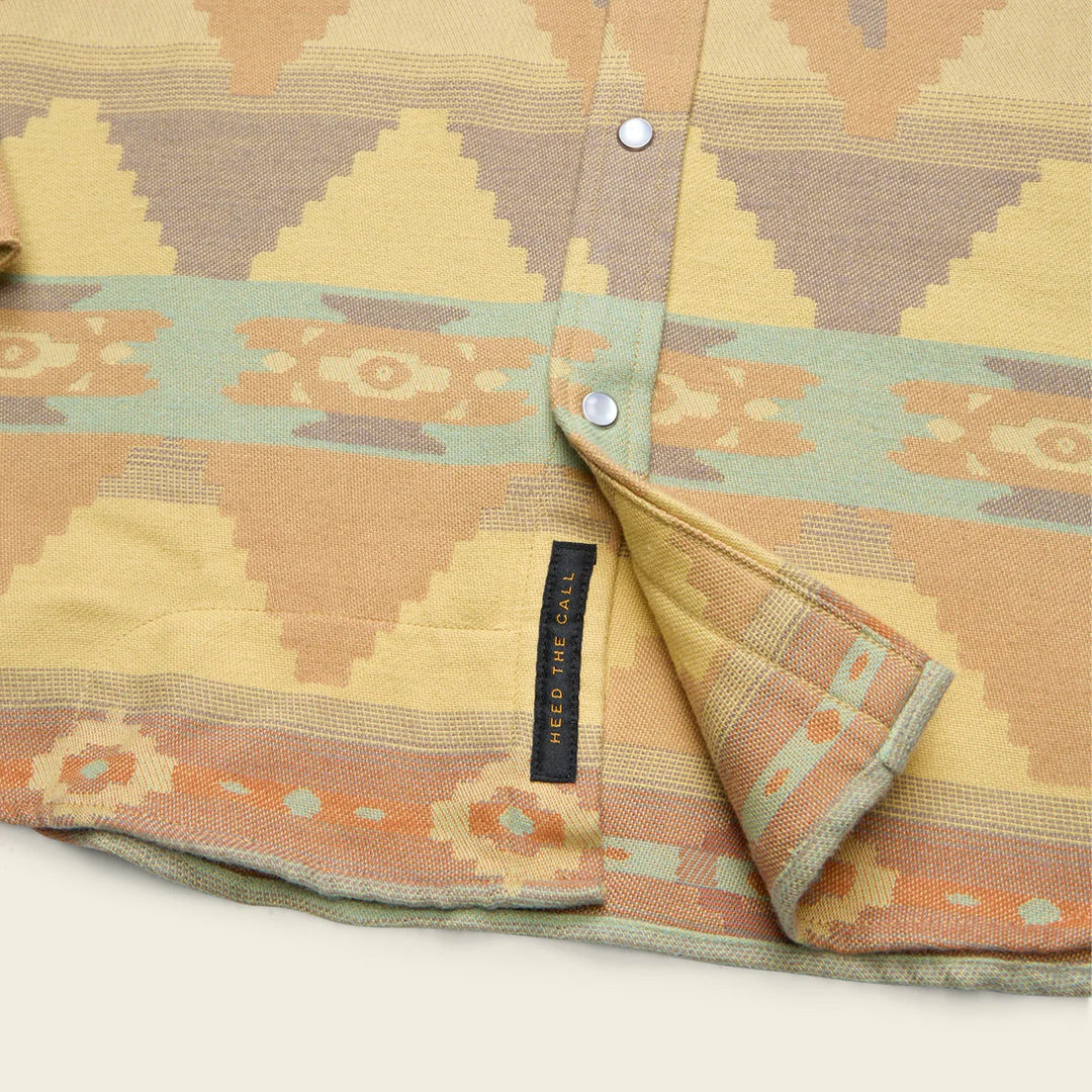 Howler Brothers Sheridan Flannel - Mitla Motifs: Old Gold