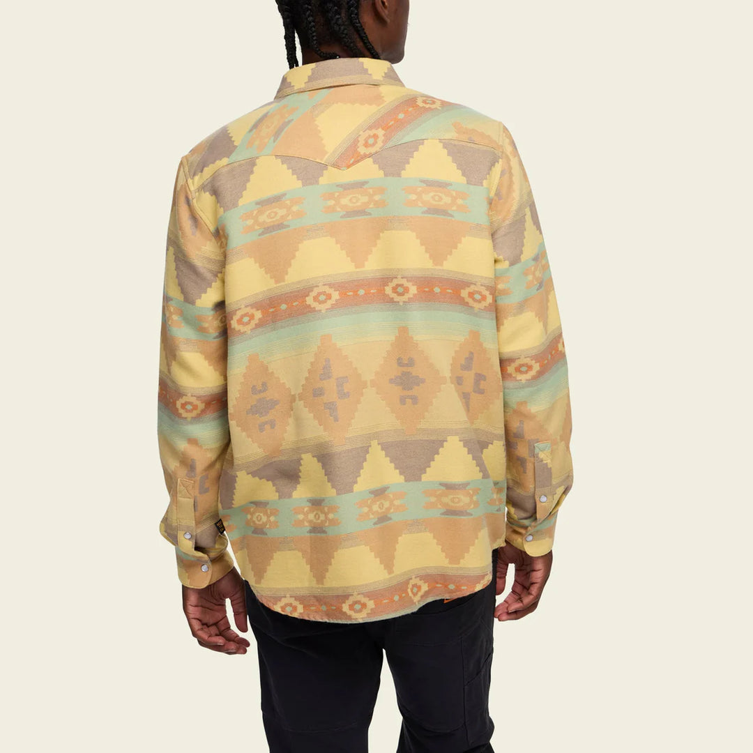 Howler Brothers Sheridan Flannel - Mitla Motifs: Old Gold