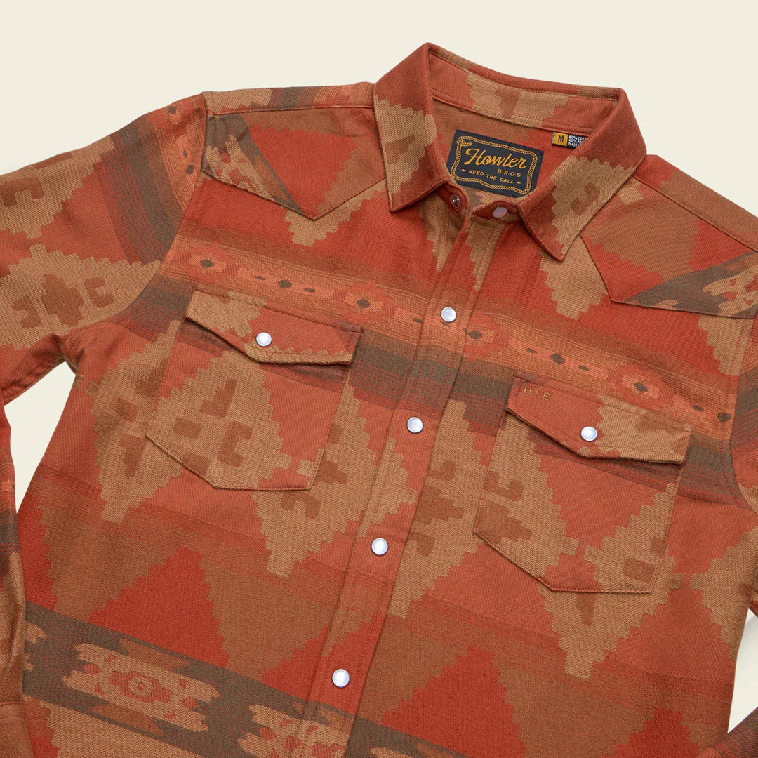 Howler Brothers Sheridan Flannel - Mitla Motifs: Terracotta
