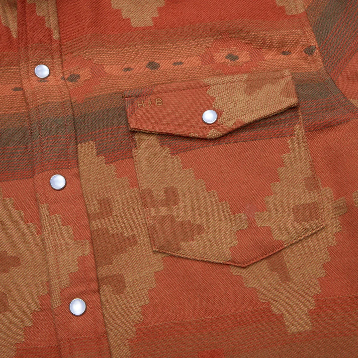 Howler Brothers Sheridan Flannel - Mitla Motifs: Terracotta