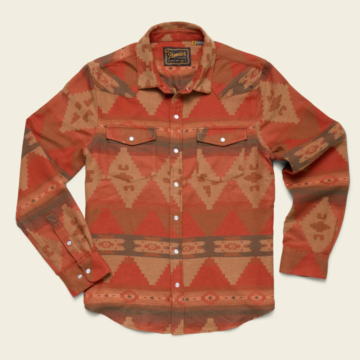 Howler Brothers Sheridan Flannel - Mitla Motifs: Terracotta