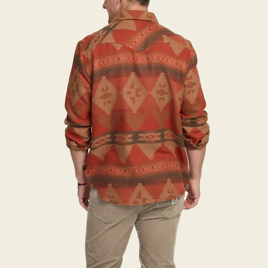 Howler Brothers Sheridan Flannel - Mitla Motifs: Terracotta