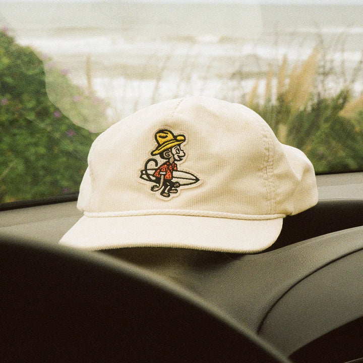 Howler Bros El Monito Surfs Snapback: Off White Corduroy