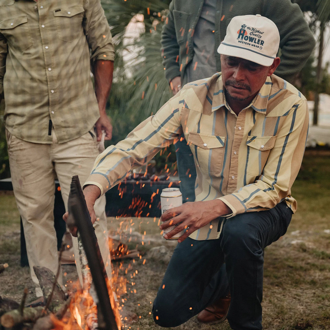 Howler Bros Howler Western Wear Snapback: Bone