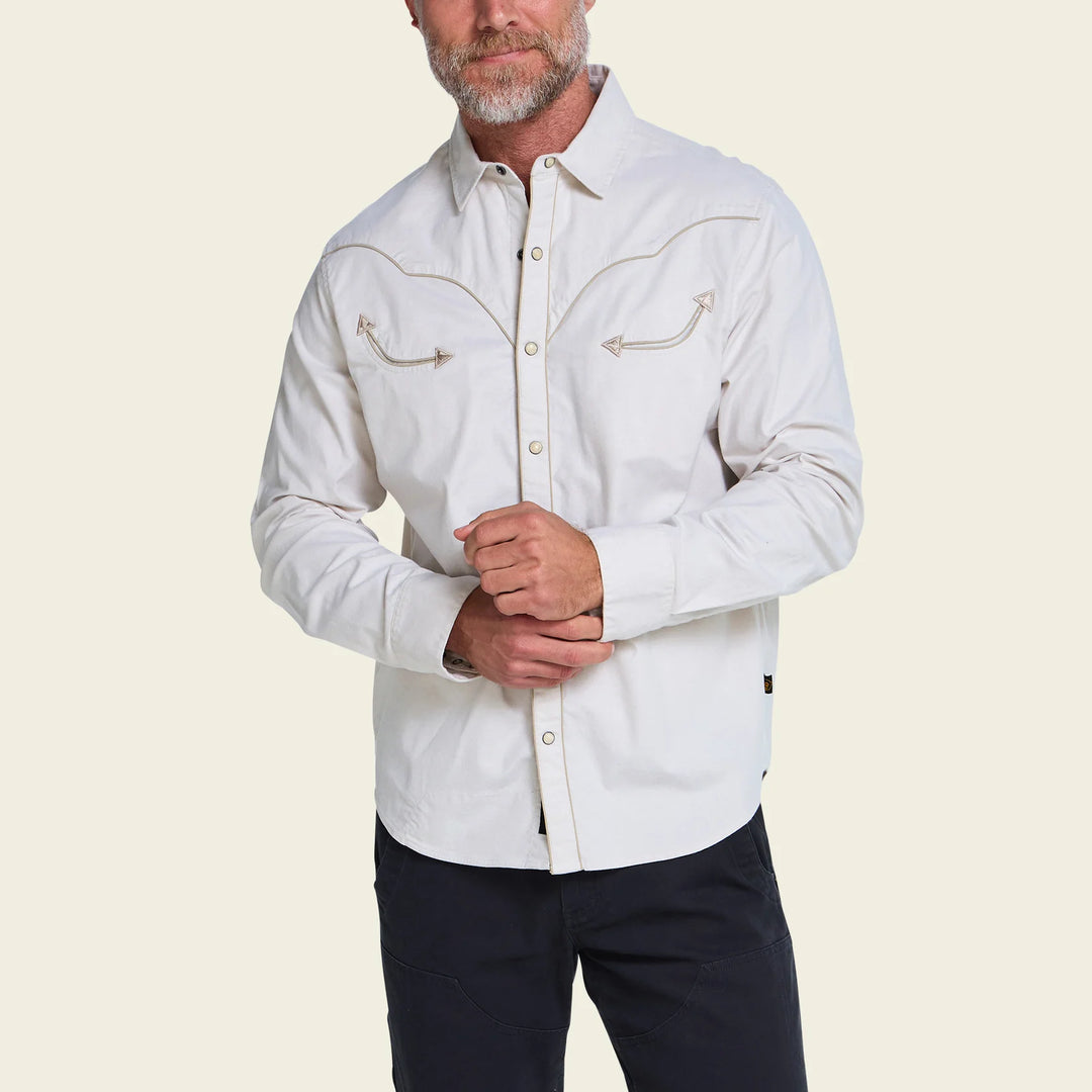 Howler Bros Broncbuster Longsleeve Snapshirt: Prairie Dust
