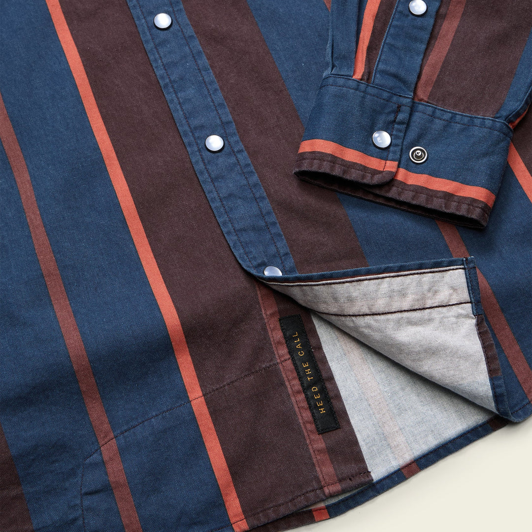 Howler Bros High Rider Shirt - Driver Stripe: Marooned