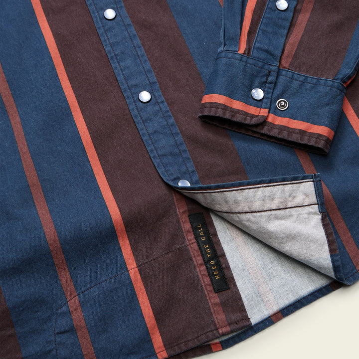 Howler Bros High Rider Shirt - Driver Stripe: Marooned